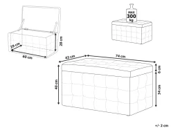 Säilytys<Beliani Rahi Buklee Säilytystila Valkoinen 72 X 42 Cm Michigan