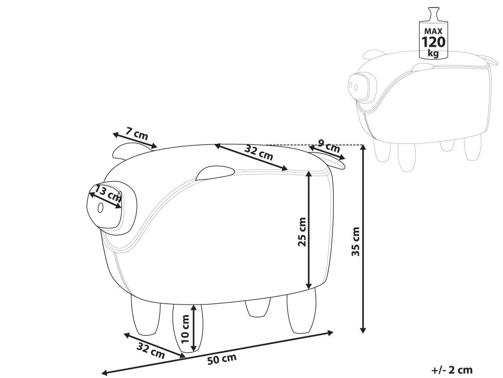 Lastenhuone<Beliani Rahi Keltainen Piggy