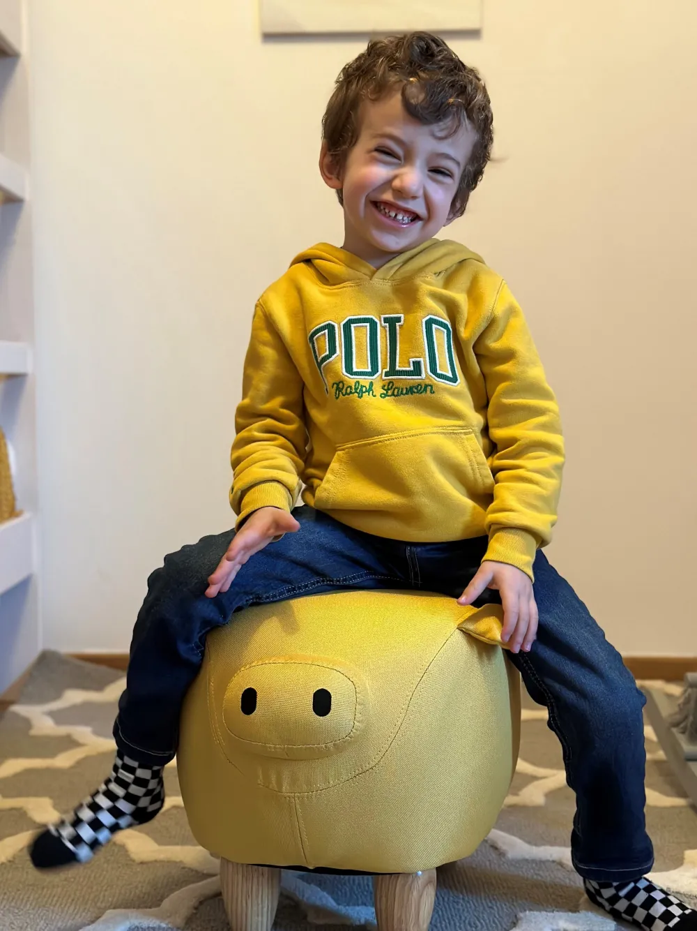 Lastenhuone<Beliani Rahi Keltainen Piggy