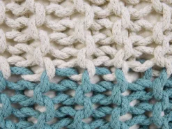 Discount Beliani Rahi Puuvilla Beige/Vaaleansininen 50 Cm Conrad