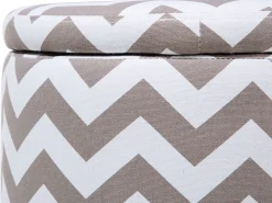 Store Beliani Rahi Puuvilla Säilytystila Vaaleanharmaa 35 Cm Tunica