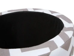 Store Beliani Rahi Puuvilla Säilytystila Vaaleanharmaa 35 Cm Tunica