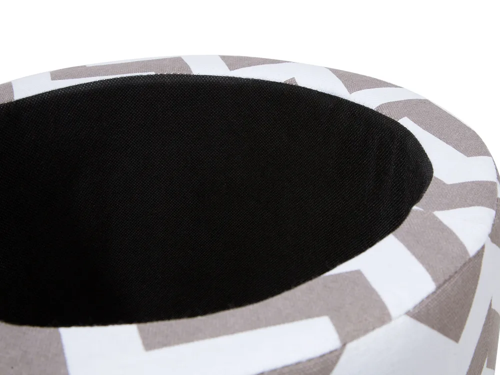 Store Beliani Rahi Puuvilla Säilytystila Vaaleanharmaa 35 Cm Tunica