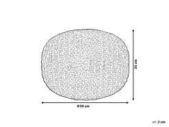 Shop Beliani Rahi Puuvilla Valkoinen/Vaaleanpunainen 50 Cm Conrad