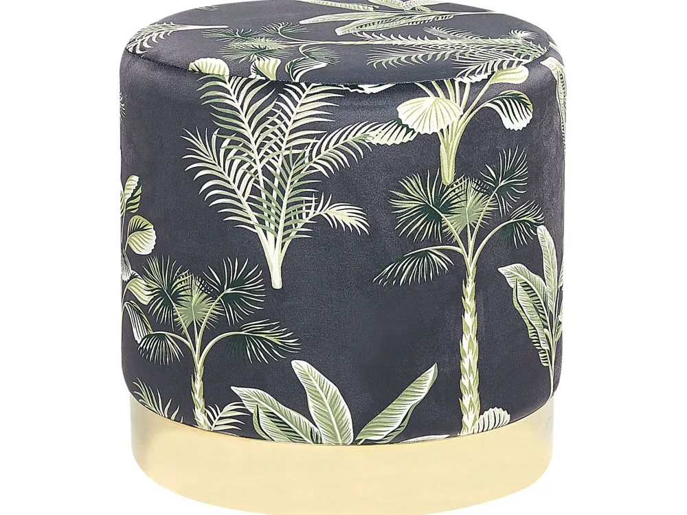 Säilytys<Beliani Rahi Sametti Musta/Vihrea Wriley