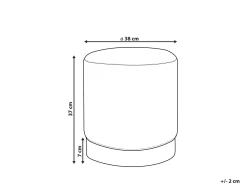 Säilytys<Beliani Rahi Sametti Musta/Vihrea Wriley