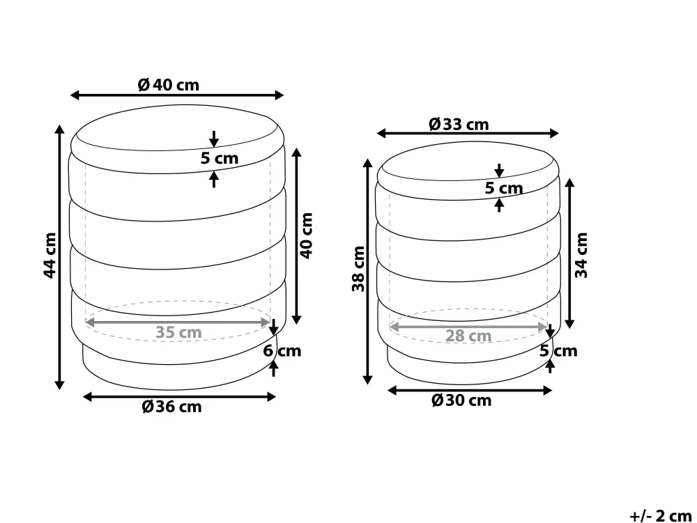 Säilytys<Beliani Rahi Sametti Säilytystila Sinapinkeltainen 2 Kpl Garland