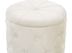 Hot Beliani Rahi Sametti Säilytystila Valkoinen 2 Kpl Pueblo