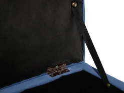 Cheap Beliani Rahi Sametti Säilytystila Tummansininen 72 X 42 Cm Michigan