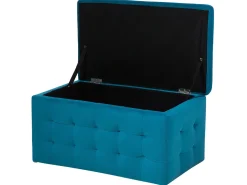 Säilytys<Beliani Rahi Sametti Säilytystila Merensininen 72 X 42 Cm Michigan