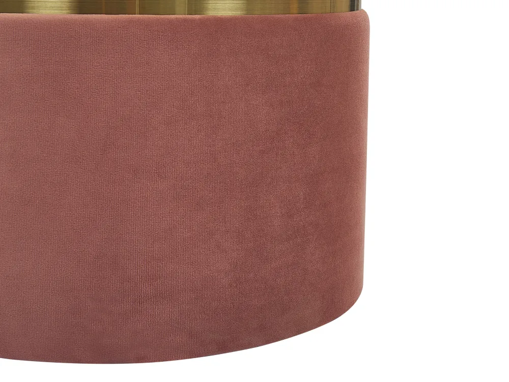 Säilytys<Beliani Rahi Sametti Säilytystila Vaaleanpunainen 2 Kpl Wichita