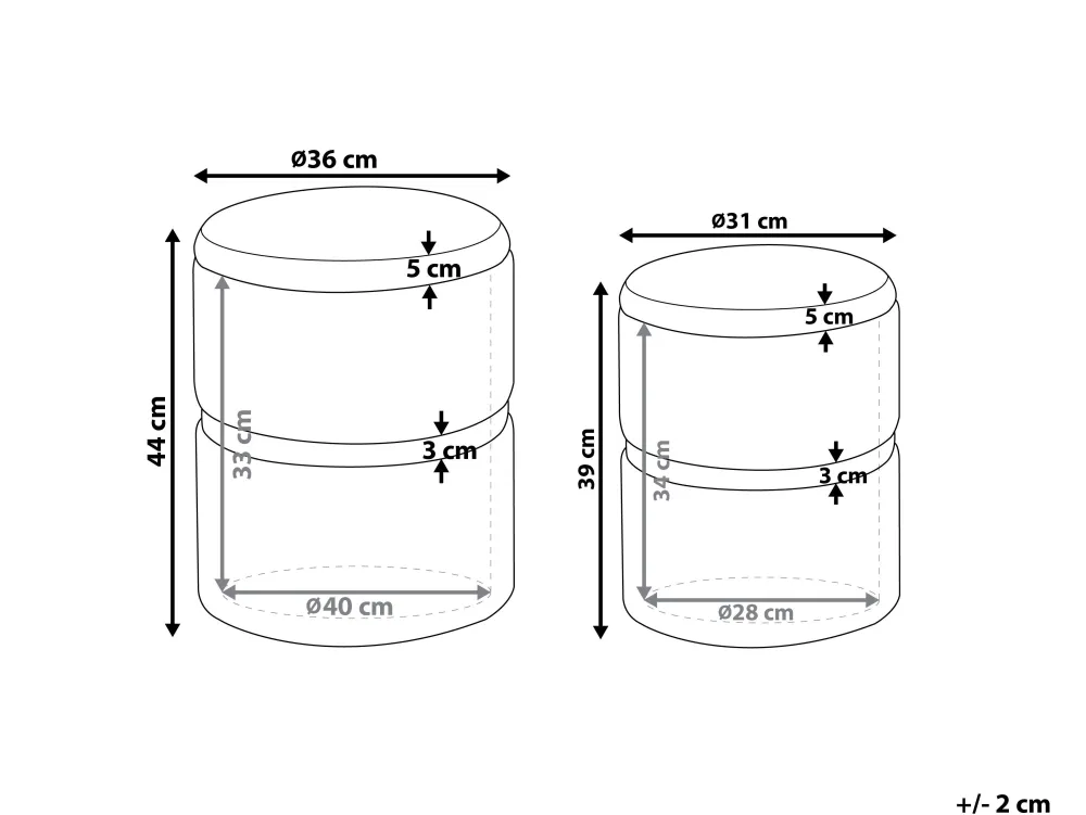 Säilytys<Beliani Rahi Sametti Säilytystila Vaaleanpunainen 2 Kpl Wichita