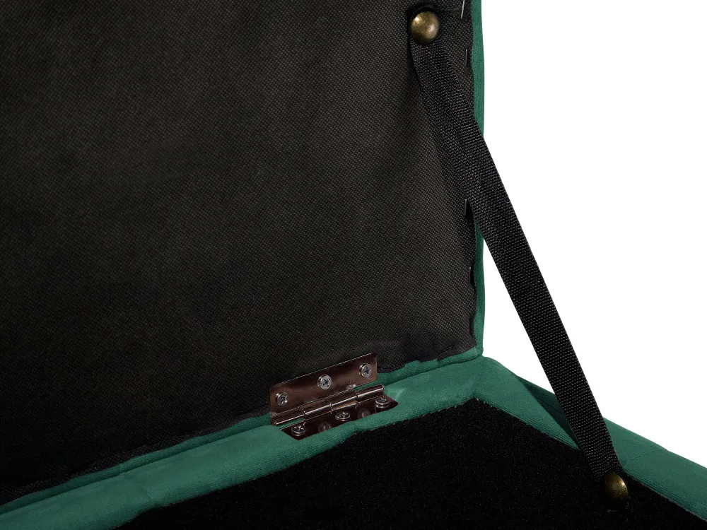 Säilytys<Beliani Rahi Sametti Säilytystila Tummanvihrea 72 X 42 Cm Michigan