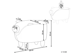 Store Beliani Rahi Vaaleanpunainen Piggy