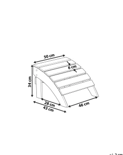 Ulkokalusteet<Beliani Rahi Vaaleanruskea Adirondack