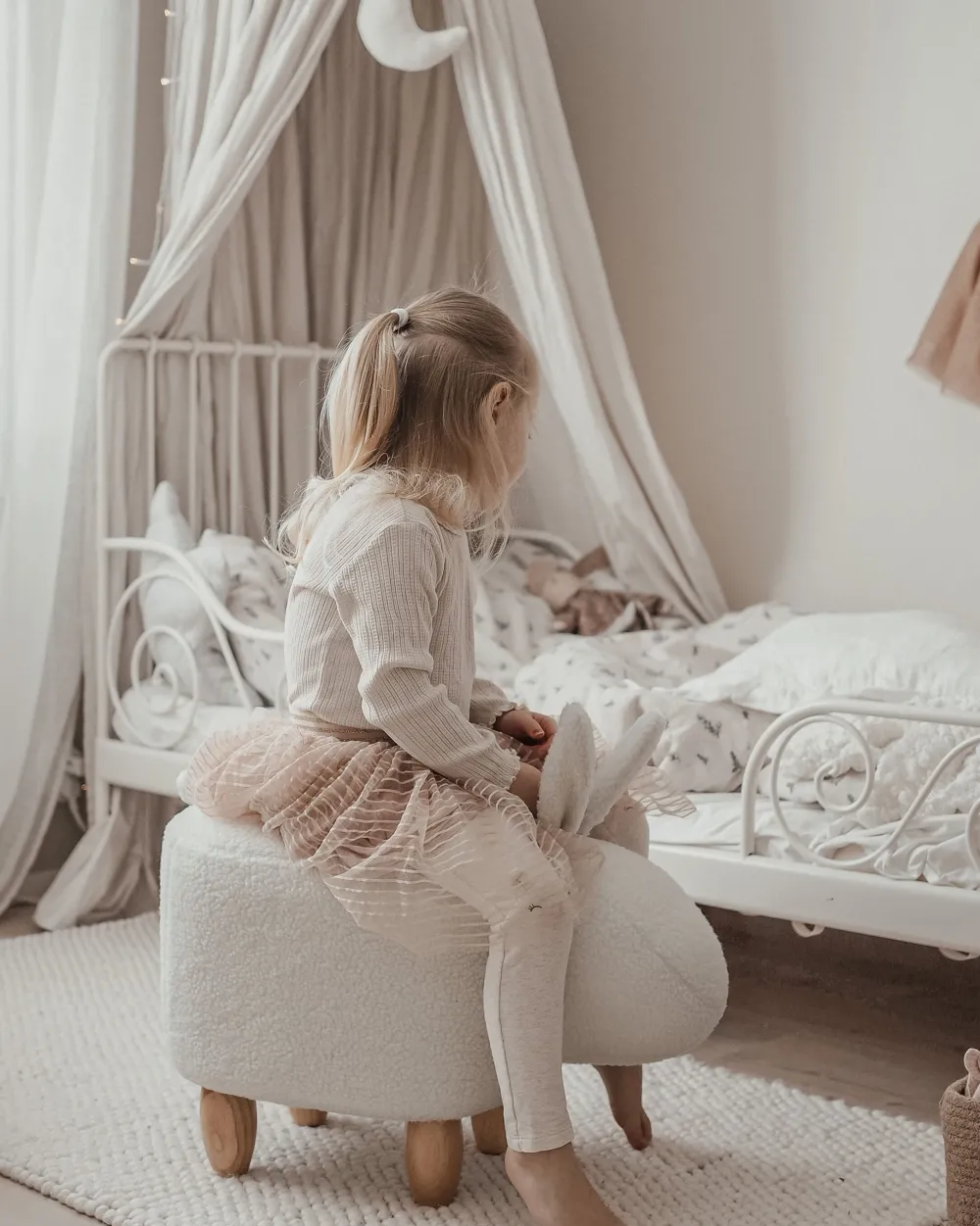 Lastenhuone<Beliani Rahi Valkoinen Bunny