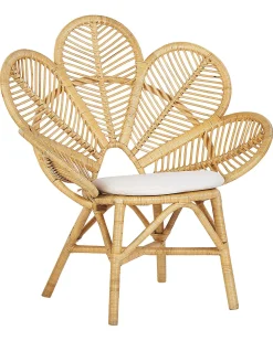 Cheap Beliani Riikinkukkotuoli Rottinki Luonnonvari 2 Kpl Florentine