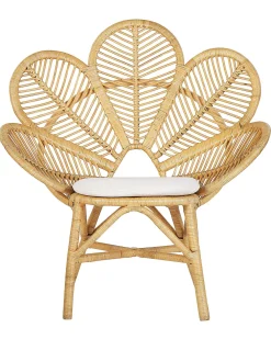 Cheap Beliani Riikinkukkotuoli Rottinki Luonnonvari 2 Kpl Florentine