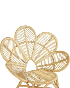 Cheap Beliani Riikinkukkotuoli Rottinki Luonnonvari 2 Kpl Florentine