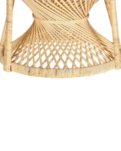 Tuolit<Beliani Riikinkukkotuoli Rottinki Luonnonvari Emmanuelle