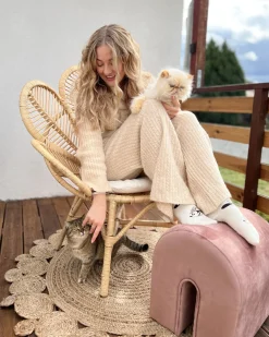 Ulkokalusteet<Beliani Riikinkukkotuoli Rottinki Luonnonvari Florentine