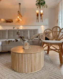 Ulkokalusteet<Beliani Riikinkukkotuoli Rottinki Luonnonvari Florentine