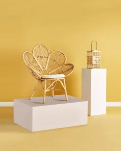 Ulkokalusteet<Beliani Riikinkukkotuoli Rottinki Luonnonvari Florentine