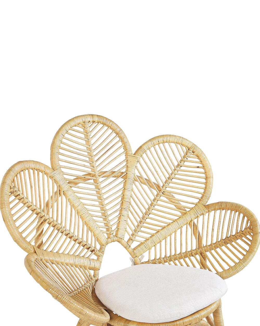 Ulkokalusteet<Beliani Riikinkukkotuoli Rottinki Luonnonvari Florentine