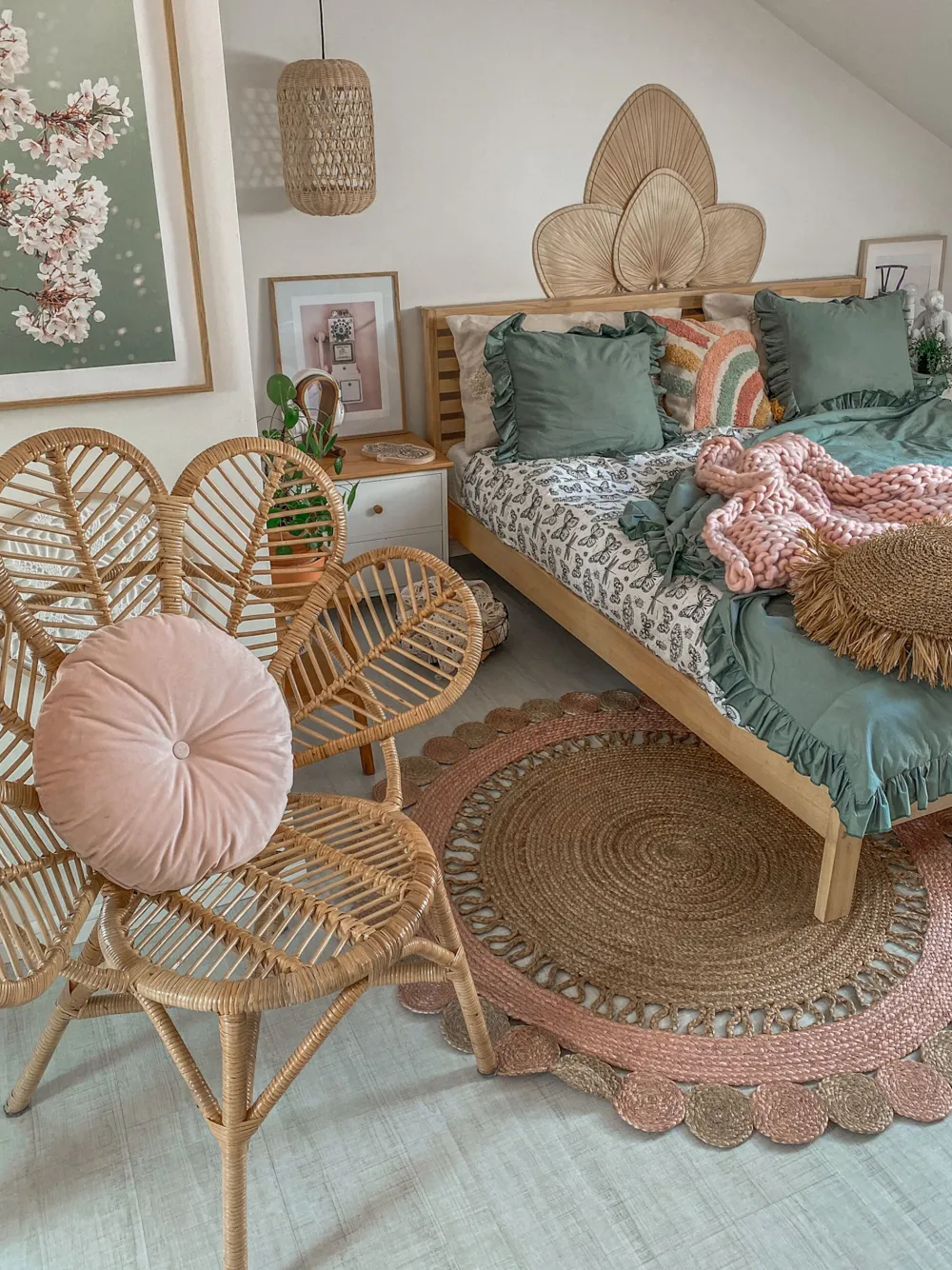 Ulkokalusteet<Beliani Riikinkukkotuoli Rottinki Luonnonvari Florentine