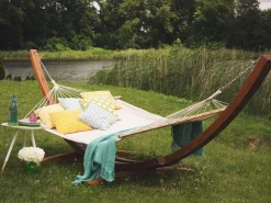 Ulkokalusteet<Beliani Riippukeinu Telineella Beige Treviso