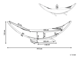 Ulkokalusteet<Beliani Riippukeinu Telineella Beige Treviso