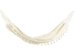 Ulkokalusteet<Beliani Riippumatto Puuvilla Kermanvalkoinen Vercelli