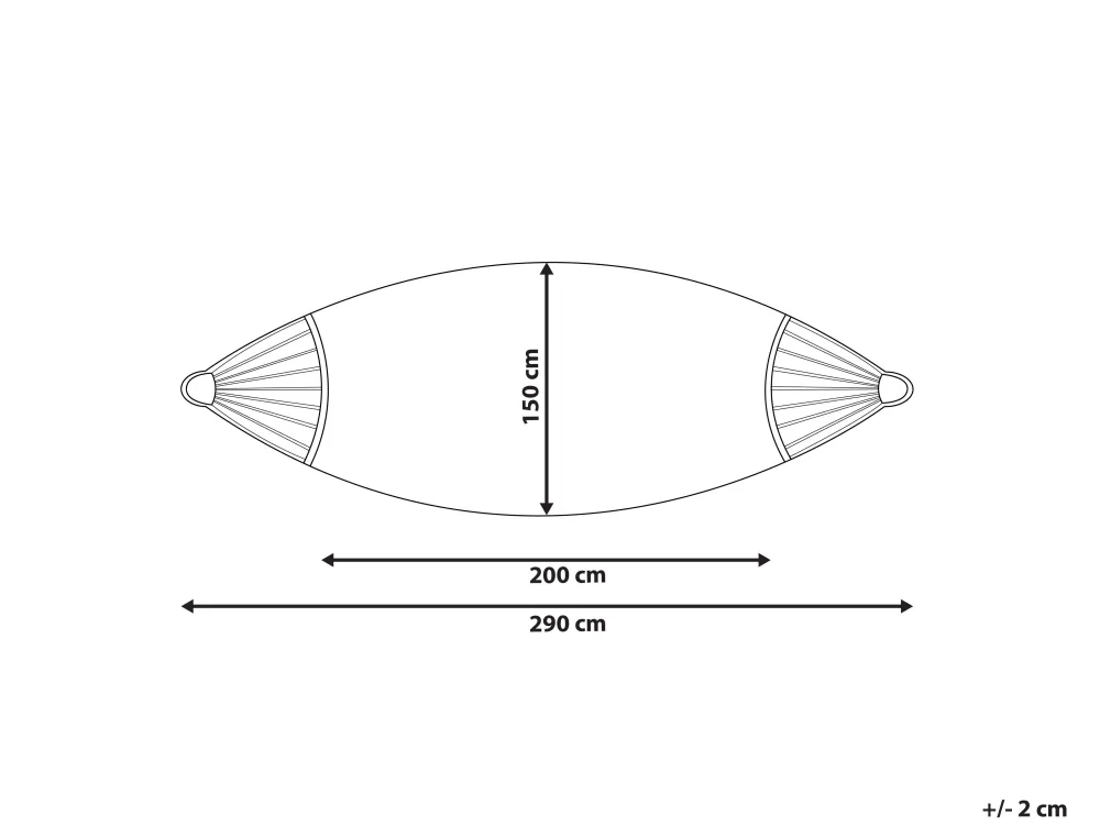 Ulkokalusteet<Beliani Riippumatto Puuvilla Kermanvalkoinen Vercelli