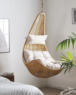 New Beliani Riipputuoli Jalustalla Polyrottinki Luonnonvari Atri Ii