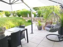 Cheap Beliani Riipputuoli Jalustalla Polyrottinki Harmaa Tollo