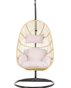 Flash Sale Beliani Riipputuoli Jalustalla Polyrottinki Luonnonvari Casoli