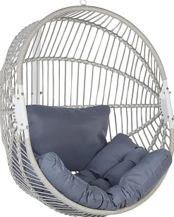 New Beliani Riipputuoli Jalustalla Polyrottinki Valkoinen Acri