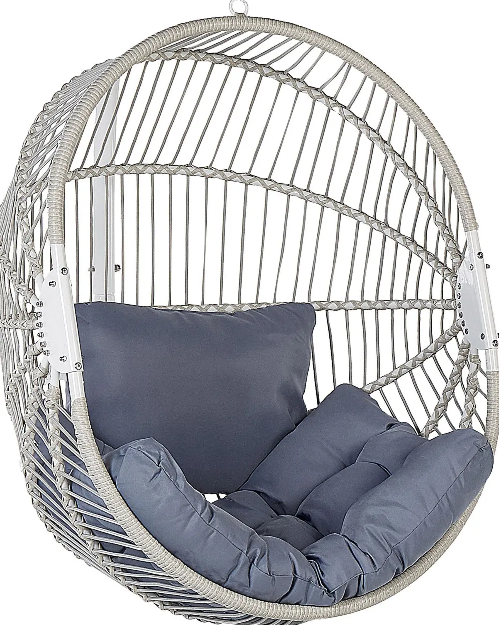 New Beliani Riipputuoli Jalustalla Polyrottinki Valkoinen Acri