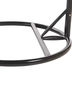 Outlet Beliani Riipputuoli Jalustalla Polyrottinki Harmaa Arsita