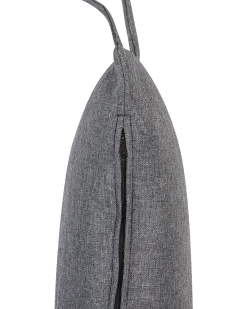 Outlet Beliani Riipputuoli Jalustalla Polyrottinki Harmaa Arsita