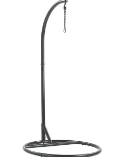 Shop Beliani Riipputuoli Jalustalla Polyrottinki Musta Allera