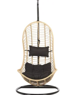 Nojatuolit<Beliani Riipputuoli Jalustalla Polyrottinki Luonnonvari Pineto