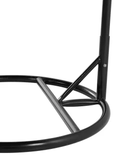 Nojatuolit<Beliani Riipputuoli Jalustalla Polyrottinki Musta Alatri