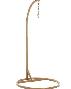 Discount Beliani Riipputuoli Jalustalla Polyrottinki Beige Allera