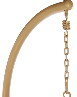 Discount Beliani Riipputuoli Jalustalla Polyrottinki Beige Allera