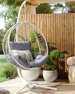 Nojatuolit<Beliani Riipputuoli Jalustalla Teras Valkoinen Arco