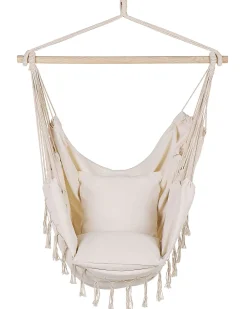 Discount Beliani Riipputuoli Puuvilla Beige Bonea