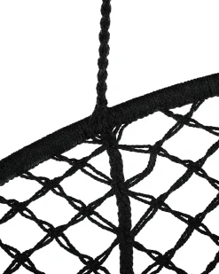 Nojatuolit<Beliani Riipputuoli Puuvilla Musta Gabella