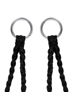 Nojatuolit<Beliani Riipputuoli Puuvilla Musta Gabella