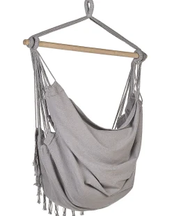 Nojatuolit<Beliani Riipputuoli Puuvilla Vaaleanharmaa Bonea